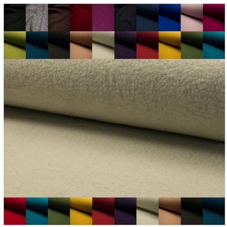 FABRICS-CITY ECRU EDEL VALKLODEN TYG 620 g 100 % råullstyger, 4546 (Ecru)