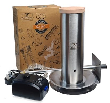 Stollinger Cold smoke food Generator for cold or hot smoking meat, fish salmon BBQ outdoor Updated Model V2