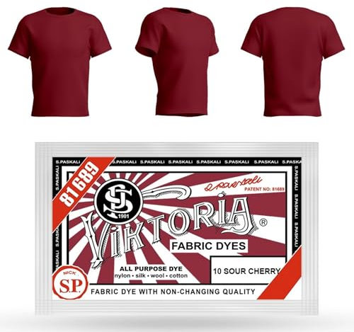 VIKTORIA Textilfarbe waschmaschinenfest (59 FARBEN) - stofffarbe, färbemittel textilien, stofffarben waschfest, textil farbe, kleidung färben