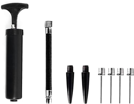 7.9 Portable Hand Air Football Pump Inflator Kit with Needle, Nozzle, Extension Hose for Soccer Basketball Football Volleyball Water Polo Rugby Exercise Sports Ball Balloon Swim Inflatables