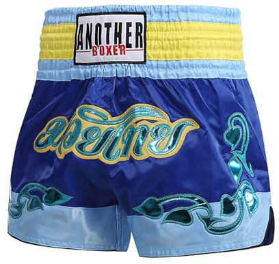 Muay Thai Shorts Kickboxing Shorts Gym Boxing Unisex MMA Shorts Training Workout Trunks, Color-g, XX-Large
