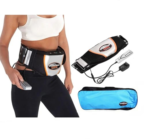 Cinturón de Masaje y Adelgazamiento con 5-Modo Cinturón Ajustable de 120cm para Tonificar Abdominales con Calor,Entrenador Muscular para Quemar Grasa Abdominal,Equipo de Fitness para Casa/Oficina para