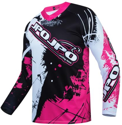 PSPORT Maillot de Dirt Bike pour Jeunes, Maillot de VTT pour Enfants à Manches Longues, Maillots de Descente pour Enfants pour Moto Motocross BMX Moto Mx Course Tout-terrain, 4 ans