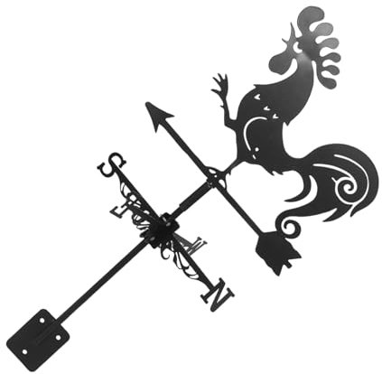 VICASKY Banderuola a forma di gallo decorativo da giardino e tetto da installare per fienili e durevoli e perfette