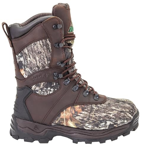 ROCKY Sport Utility 1000G Insulated Waterproof Boot, Mossy Oak Break Up, Size 12(WI)