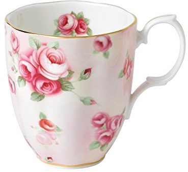 100 Years by Royal Albert 1980 Rose Blush Tasse, Rosa, Fassungsvermögen 0,4 l