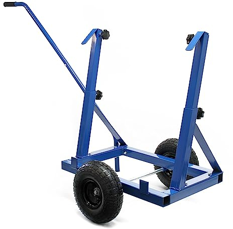XPOtool Carrito de Paneles máx. 200kg con apoyos Regulables en Altura 280-830mm, Acero, neumáticos