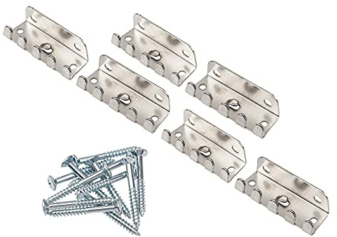 6 st Yootones enkla Tremolo fjäderklo med skruvar set för Fender Strat ST Stratocaster gitarr ersättning (silver)