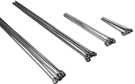 HEXIM Ösendraht & Schnellabhänger für CD 60/27 - Trockenbau Rigips Decke abhängen Ösendrähte 4mm (100 Stück Abhängedraht 500mm) CD Deckenprofil 60/27