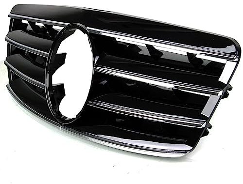 BandelOne enthält Sport Kühlergrill Schwarz Glanz Chrom Grill für C-Klasse W203 S203