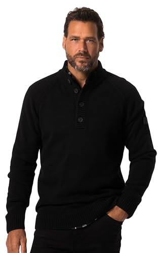 JP 1880 Troyer Lavorato a Maglia con Classe 1/1 Maglione, Nero, 3XL Uomo