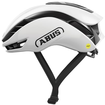 ABUS Rennradhelm Gamechanger 2.0 MIPS - High Performance Aerohelm mit optimierter Aerodynamik und Belüftung - für Damen und Herren - Größe M, Weiß