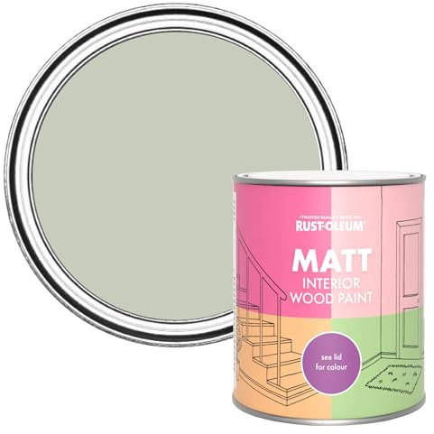 Rust-Oleum Green Interior Wood Paint in Matt Finish - Aloe 750ml