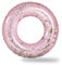 Rosa Glitzer Schwimmreifen Aufblasbar Ring mit 70cm Durchmesser Schwimmring für Kinder 5-10 Jahre,PVC Pool Aufblasbar Schwimmen Ring für Mädchen Junge Schwimmbad Wasser Outdoor Spielzeug Party Zubehör
