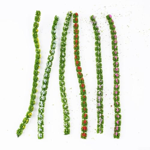 Scènes miniatures inspirantes avec notre sélection d'herbe statique pour touffes infusées de fleurs vibrantes