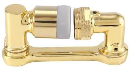 1 cabezal rociador de grifo giratorio universal 1080°, brazo extensión for robot cocina, color dorado