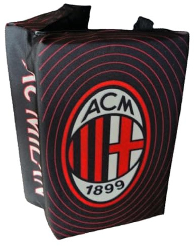 3R SPORT SRL Cuscino Da Stadio AC Milan Gadget Tifosi Rossoneri 25x16x8 Cm PS 04829