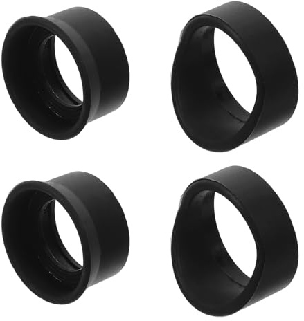Hemobllo Coprioculari per Microscopio in Gomma 4 Pezzi, Coperture Oculari 31-33 Mm e 36-38 Mm, Protezione Oculare Antiaffaticamento per Binocoli e Telescopi, Accessori per Microscopi