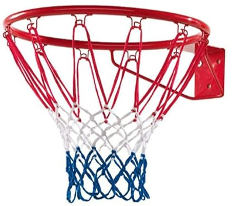 Sport1 Canestro Regolamentare Basket Ring Rosso 46cm