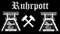 FRIP - XXL Ruhrpott schwarz FANFAHNE Fussball Fahne Flagge Grösse 2,50x1,50m Riesenfahne