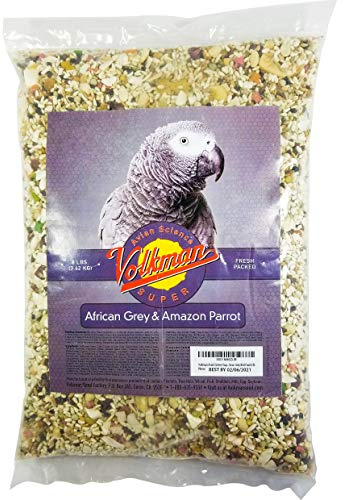 Volkman Avian Science Super African Grey Bird Food (8 Pound (Pack of 1))