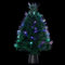 FEERIC CHRISTMAS - Albero di Natale luminoso albero artificiale verde in fibra ottica multicolore H 45 cm