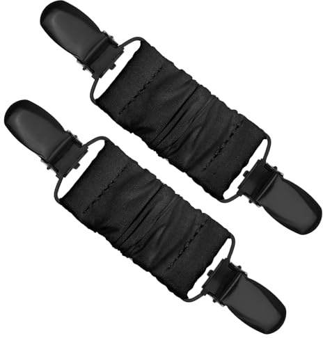 2Pcs Dress Clips Back Cinch,Sweater Clips,Waist Cincher Clip Travel Hat Clips for Tightening your Clothes(Black)