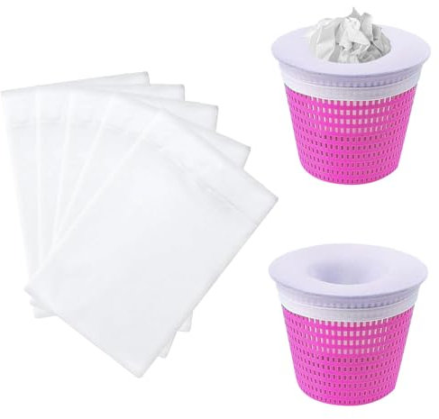 Ayizhiniu 30pcs Chaussette Skimmer Piscine, Filtre Skimmer Piscine, Reutilisable Chaussettes Skimmer, S'applique à Nettoyage Piscine Feuilles, l'écume Attendant Poubelles