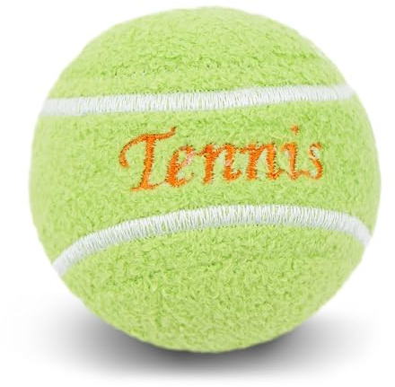 Lullaberry Mi primera pelota de tenis de 6,5 cm, juguete de peluche para bebé, juguete deportivo suave y seguro para bebés, niños y niñas