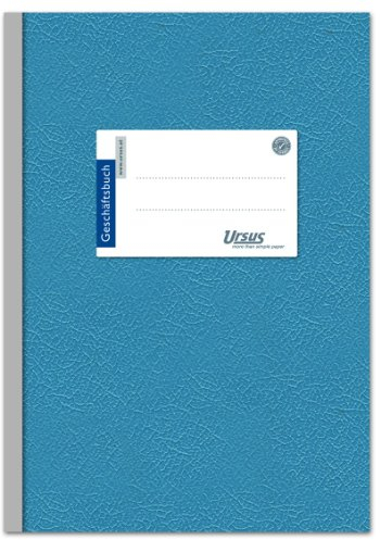 Ursus 608398010 Geschäftsbuch A5, liniert, 70 g/qm, 10 mm, 96 Blatt