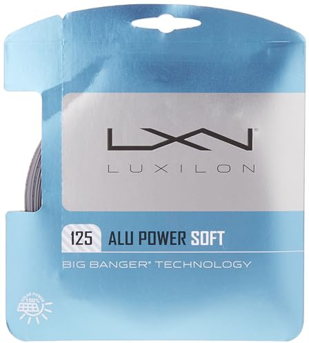 Luxilon ALU Power Soft 125 Tennis String - Set, Grey