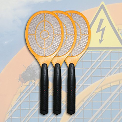 Di-Nesh Lot de 3 tapettes à Mouches électriques Jaunes pour destructeur d'insectes