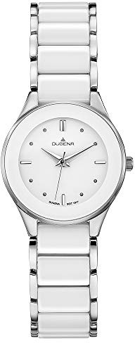 DUGENA Herren Armbanduhr 4460772.0, analog, Keramikgehäuse, Quarz, schwarzes Design