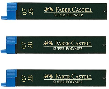 Faber-Castell 0,7 mm 2B Super-Polymer-Fineline (3 Packungen à 12 Stück)