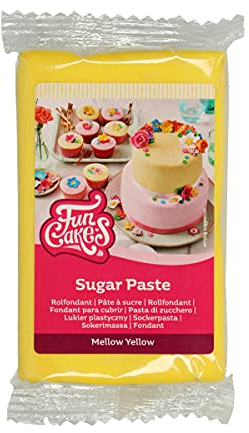 FunCakes Pasta di zucchero gialla, 250 gr