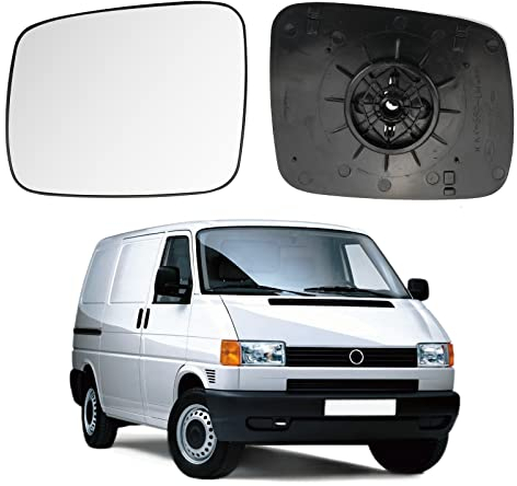 Spiegelglas Ersatz für VW T4 1990-2004, Außenspiegel Glas Asphärisch, Außenspiegel Verstellbar Geeignet Keine Heizfunktion, Umkehrlinse Rückfahrglas Spiegel (Links)
