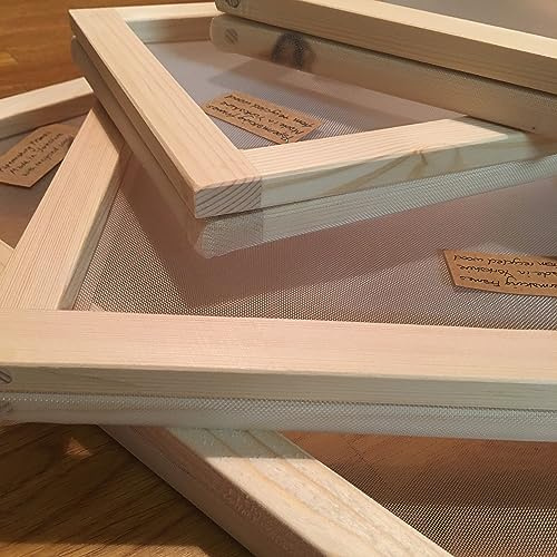 Stampo A5 e Deckle in legno di pino riciclato