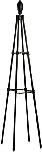 Metal Garden Obelisk Climbing Plant,80/120/160cm Flowers Steel Frame Wgo Trellis Fence Plant Support Garden Trellis,Vines Floral Decor Army Green Yard Round Weather-Proof Metal Brand