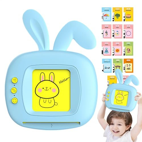 Sprechende Lernkarten, Sprach-Lernkarten - Sprachspielzeug für Vorschulkinder - Pädagogische Wortlesemaschine, Sprachlernspielzeug mit 224 Inhalten für Feiertagsgeburtstage