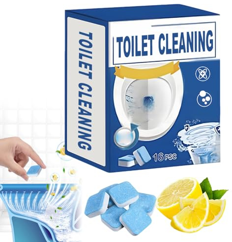 Tablettes WC, 2026 Produit Nettoyant WC, Nettoyant Toilette, WC Power Activ' Océan, Tablettes WC Action Nettoyante, Anti-Calcaire, Désodorisante (16, 1PCS)