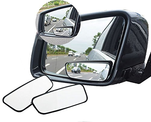 Meioro 360° rotera blind spot spegel, justerbar vidvinkel backspegel HD glas konvex sidospegel för bil (ett par)