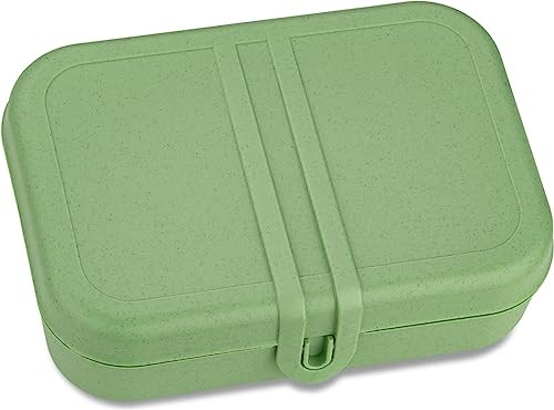 PASCAL L Lunchbox mit Trennsteg nature leaf green