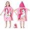 MOKANI Badeponcho Kinder mit Kapuze, Mikrofaser Handtuch Poncho mit Kordelzugbeutel, Weich & SaugfäHig Strandtuch Badetuch Badehandtuch füR MäDchen (Kinderhöhe: 85-110 cm)