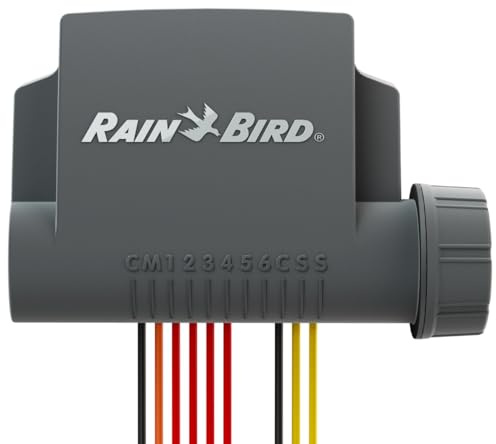Rain Bird ESP-BAT-BT4, Controller Bluetooth Avanzato a Batteria, 4 Zone, Timer di Irrigazione Controllato da App