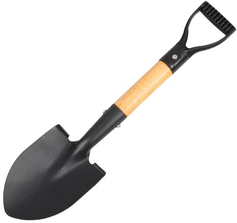 Abaodam Pala De Flores Pala De Jardín Tenedor De Excavación para Jardinería Herramienta De Excavación De Suelo Paleta De Excavación Palas De Alimentación Manual Garden Gadgets Acero Negro