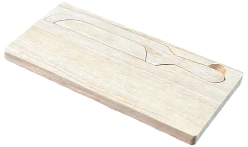 Tabla de pan | con ranuras de almacenamiento, gran accesorio para hornear, tabla de cortar de madera con juego de para pan, para el hogar, restaurante, cafetería, mostrador, servir, pan