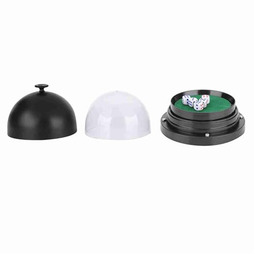 Majatou Automatisk Tärningskopp KTV Pub Bar Transparent Plastkåpa Automatisk Tärningsbägare Anti Trap Svart