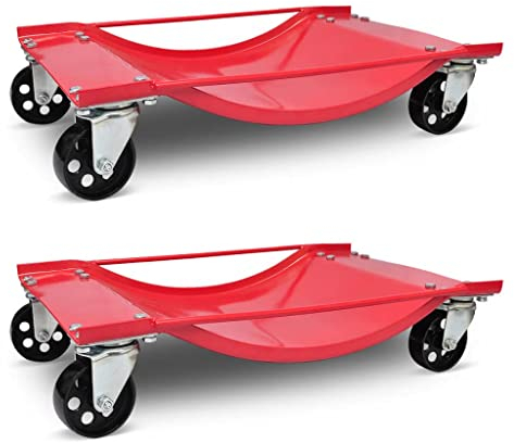 vidaXL 2x Rangierhilfen Rangierroller Rangierheber für PKW Auto Anhänger