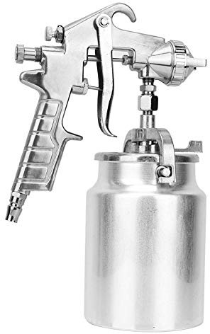 PQ-2 Paint Spray Gun,2.0mm Suction Pneumatic Paint Sprayer Nozzle Suction Type Hand Held Compressed Air with Cleaning Brush for Automotive, Decoration, Home, Wood