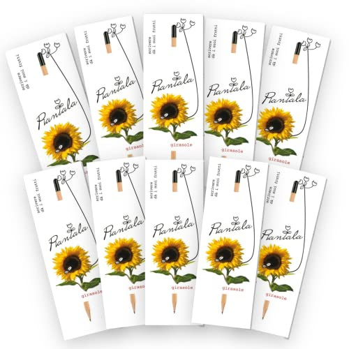 Generico pacco risparmio mix matite con i semi - 10 PEZZI (semi girasole)